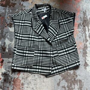 Houndstooth winter vest